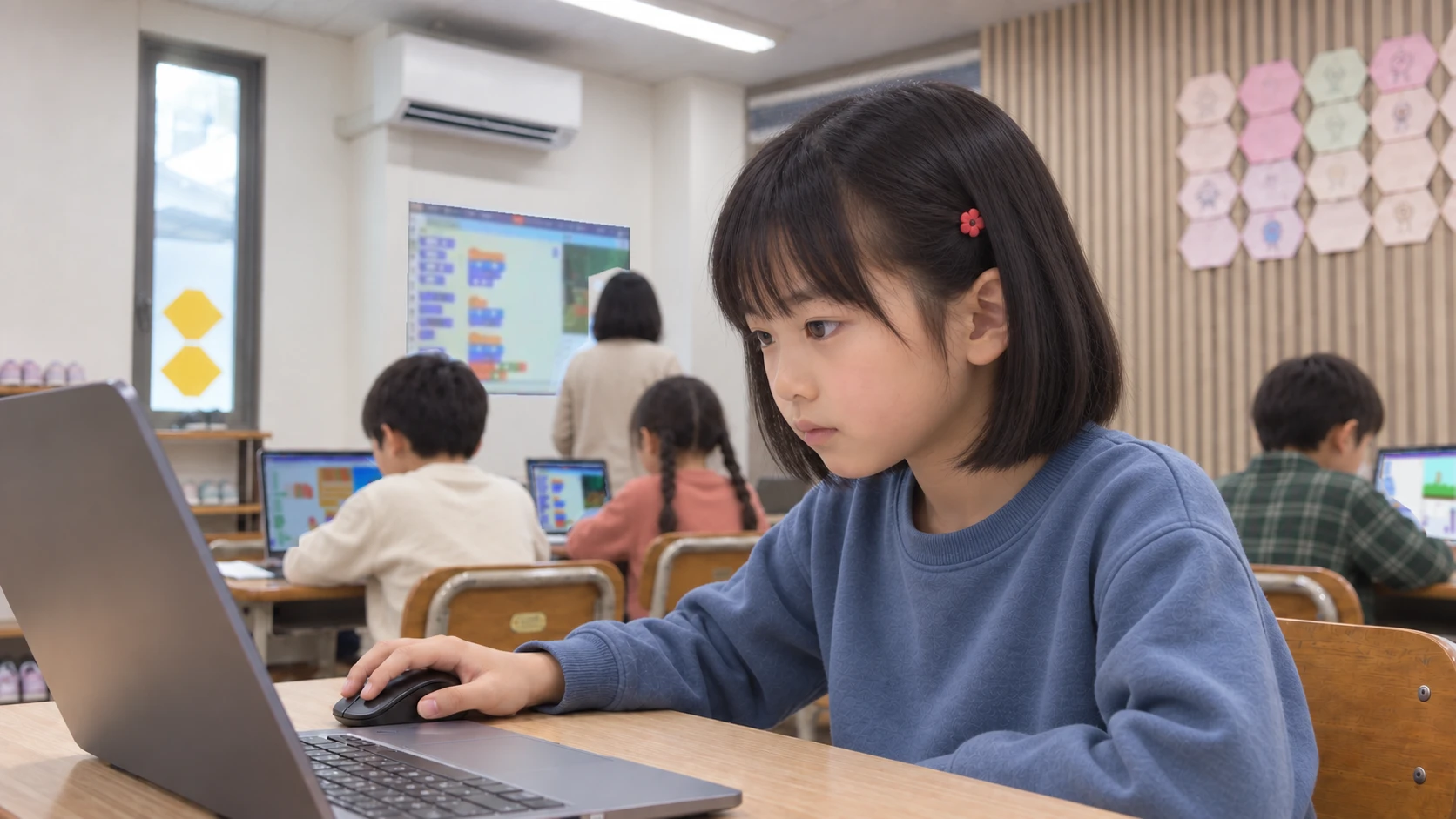 集中する表情